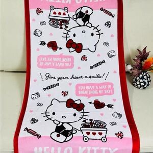 Hello Kitty Red, Pink and White Bath towel NEW